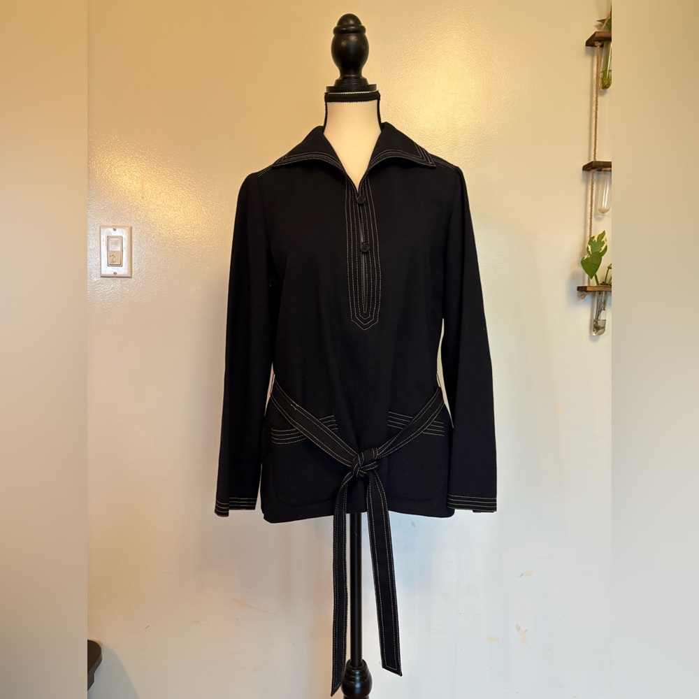 Vintage 1970s Albert Nipon 100% Wool Tunic
